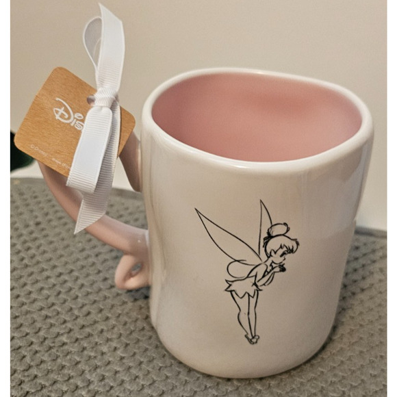 Disney Rae Dunn Pixie Magic Double Sided Coffee Mug 20oz Fairy Wing Handle - Picture 2 of 3